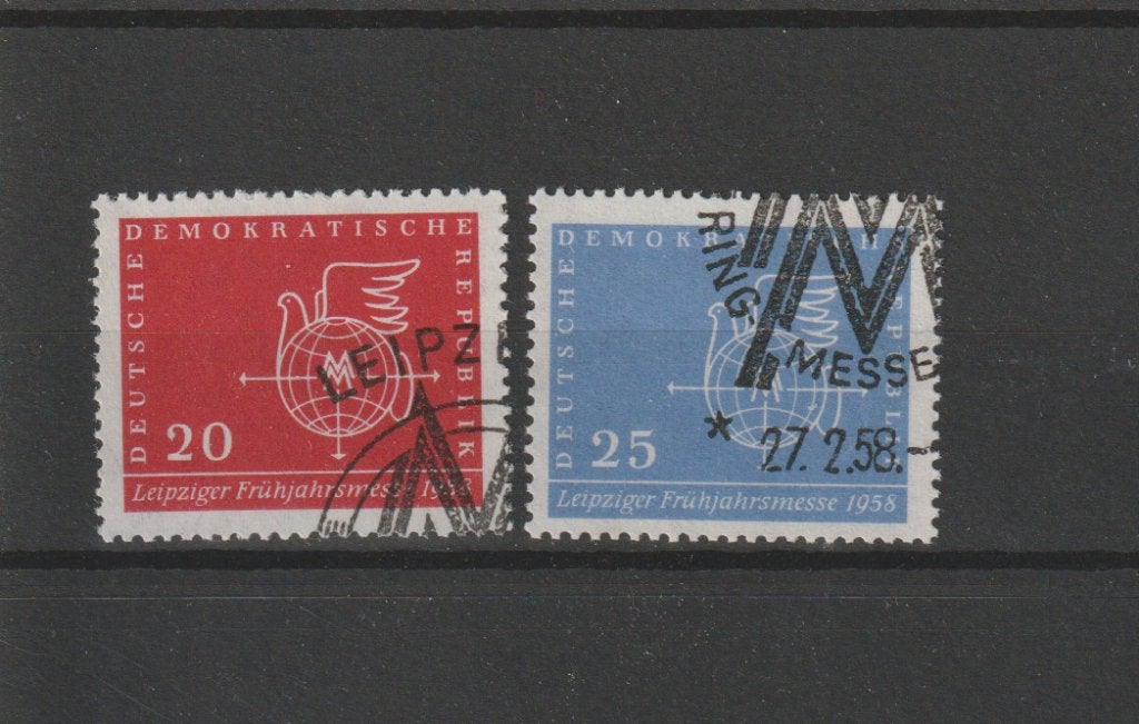 DDR 1958, Michel 618 t/m 619, Gestempeld., Verzenden, DDR, Gestempeld