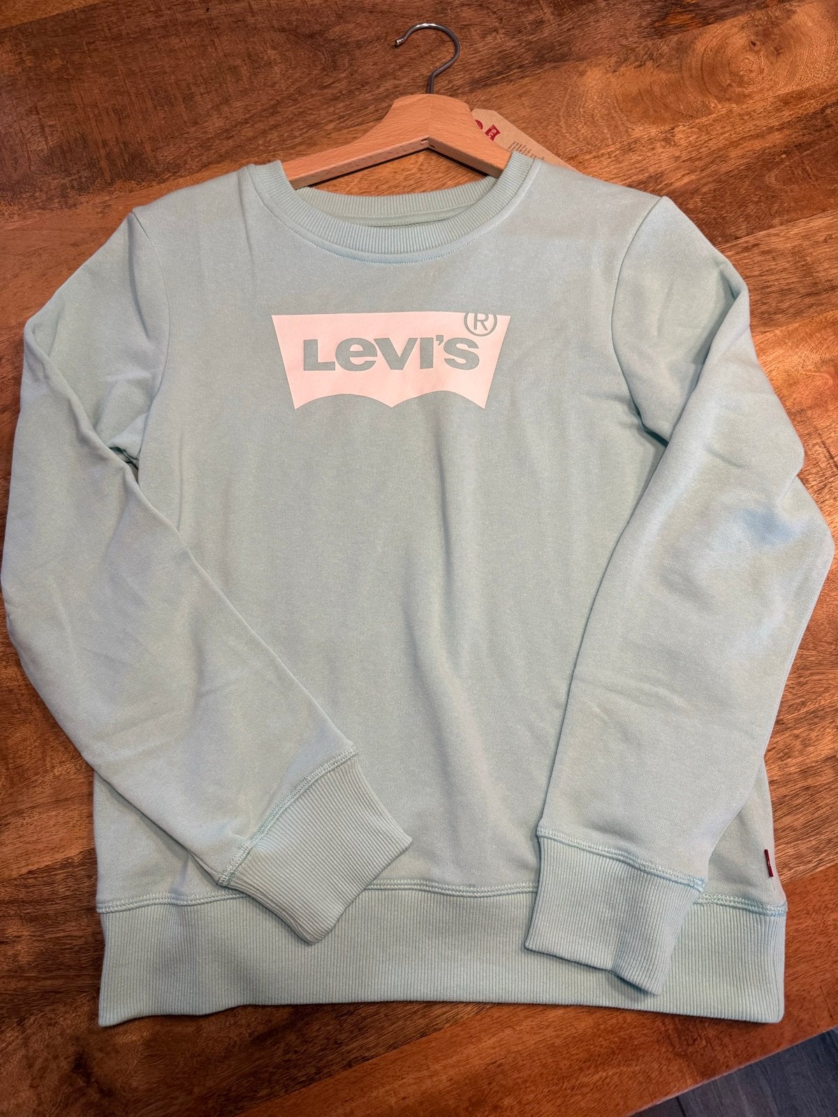 Nieuwe Levi's sweater maat 164 (14A) - Lichtblauw, Ophalen of Verzenden, Nieuw, Jongen of Meisje, Trui of Vest