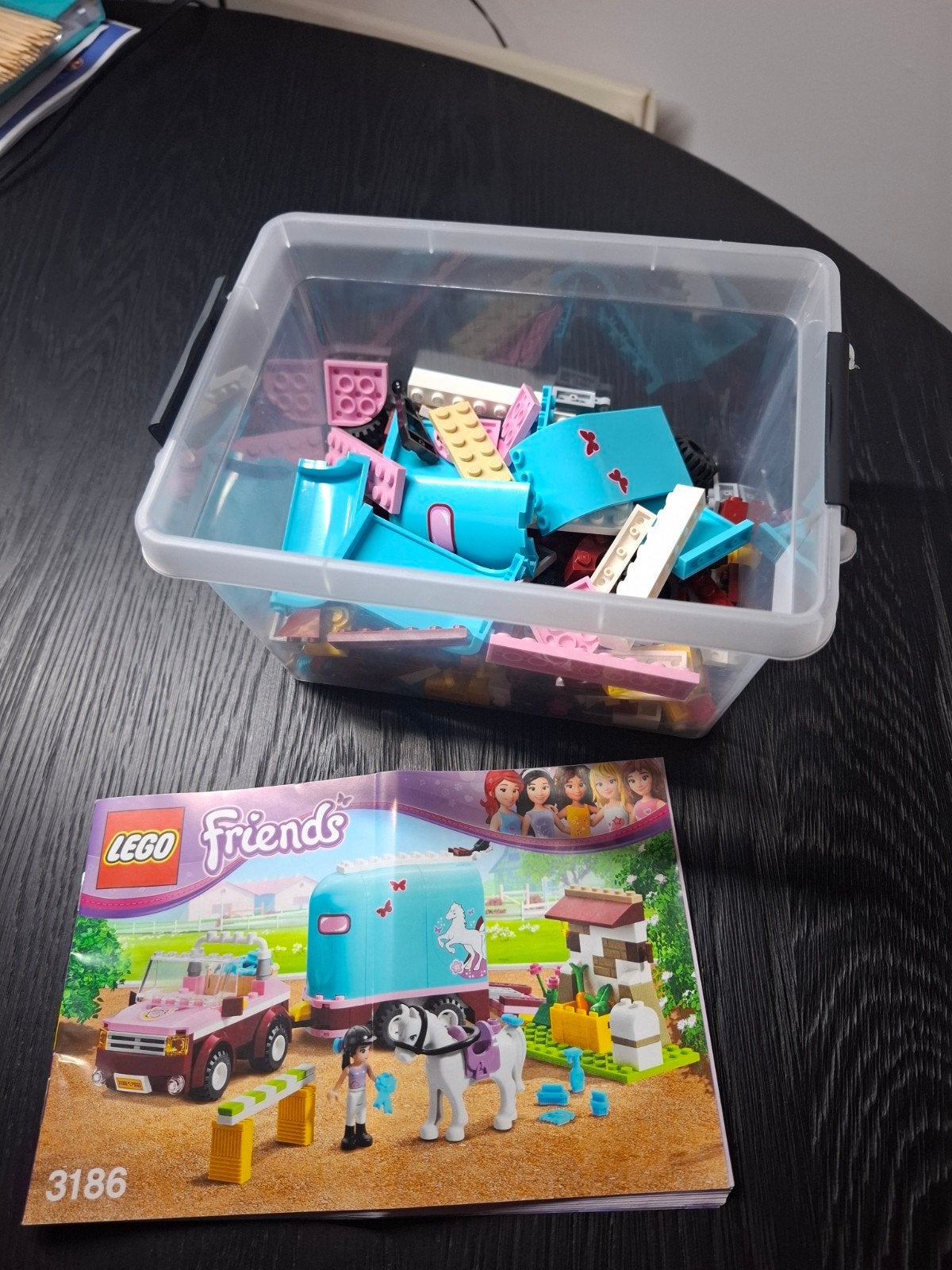 lego paardentrailer 3186, Ophalen of Verzenden, Zo goed als nieuw