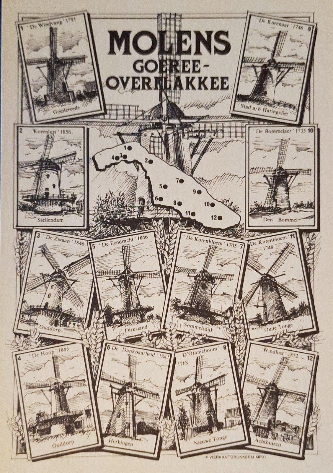 Molens Goeree Overflakkee, Ophalen of Verzenden, Ongelopen, Zuid-Holland