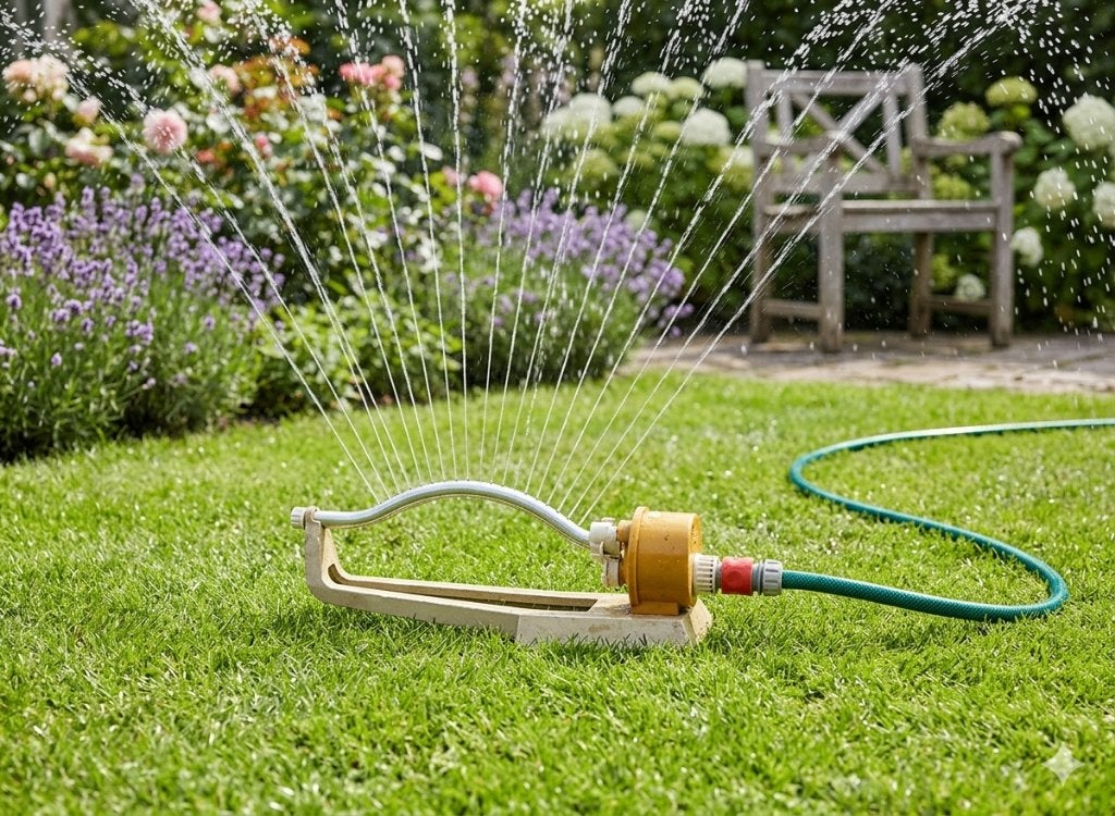 vintage tuin zwenksproeier lawn Queen hozelock England, Tuin en Terras, Ophalen of Verzenden, Gebruikt, Zwenksproeier