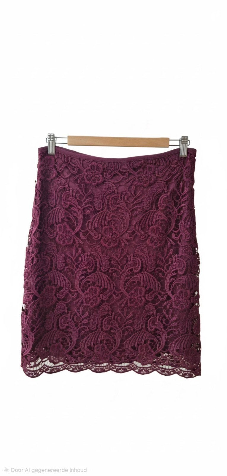 Bordeaux Kanten Rok - Promiss - maat 36/38, Kleding | Dames, Rokken, Maat 38/40 (M), Promiss, Ophalen of Verzenden, Zo goed als nieuw