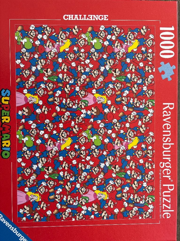 Challenge puzzel- Super Mario, Ophalen, 500 t/m 1500 stukjes, Zo goed als nieuw, Legpuzzel