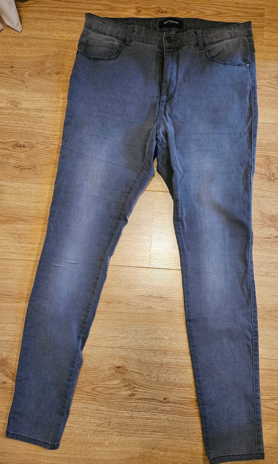ONLY CARMAKOMA SKINNY FIT JEANS MAAT 46X32, Only Carmakoma, Ophalen of Verzenden, Zo goed als nieuw, Grijs