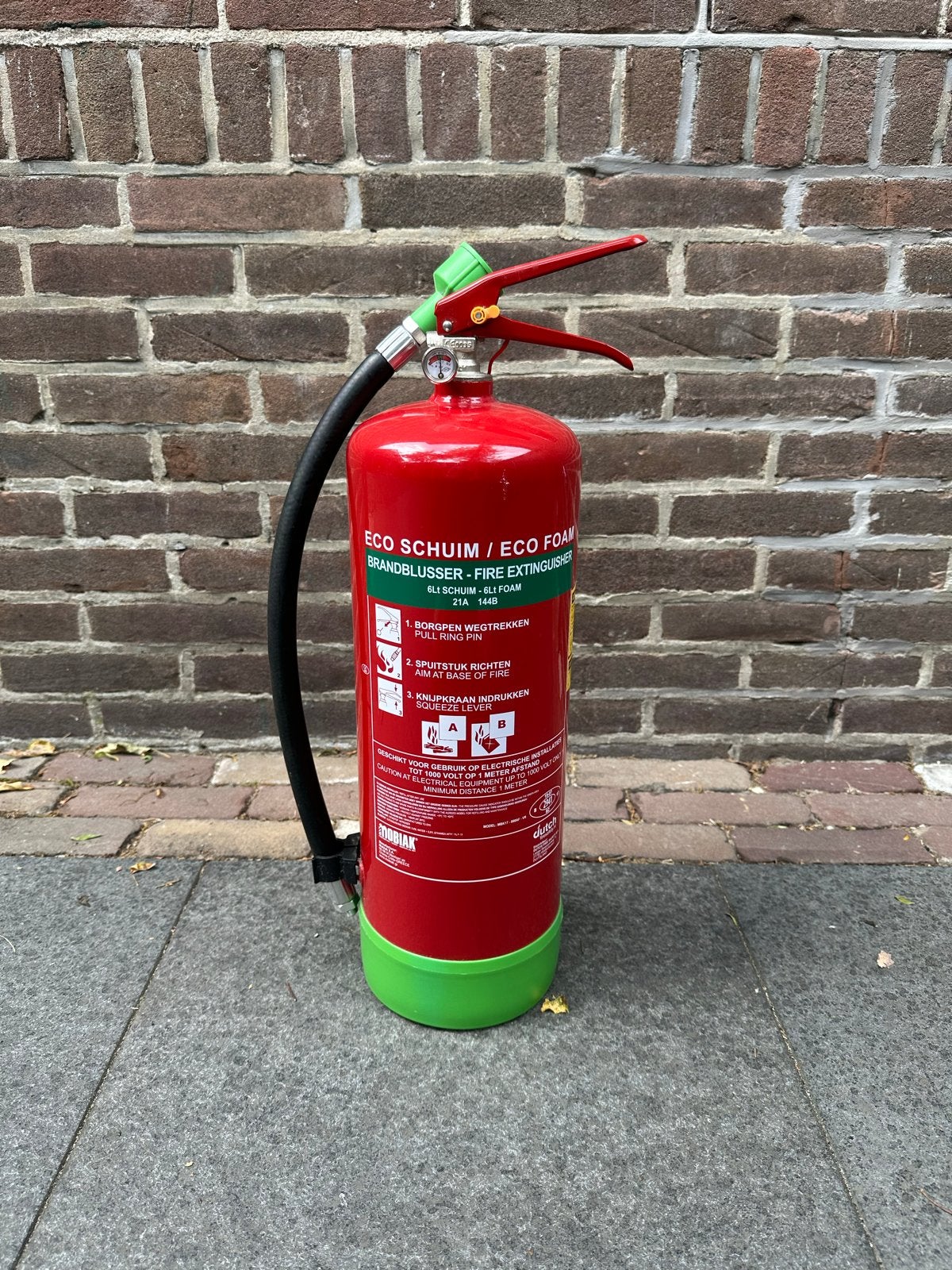Brandblusser Eco schuim 6L  - Inhoud moet vervangen worden, Huis en Inrichting, Brandblussers en Brandkasten, Ophalen, Gebruikt