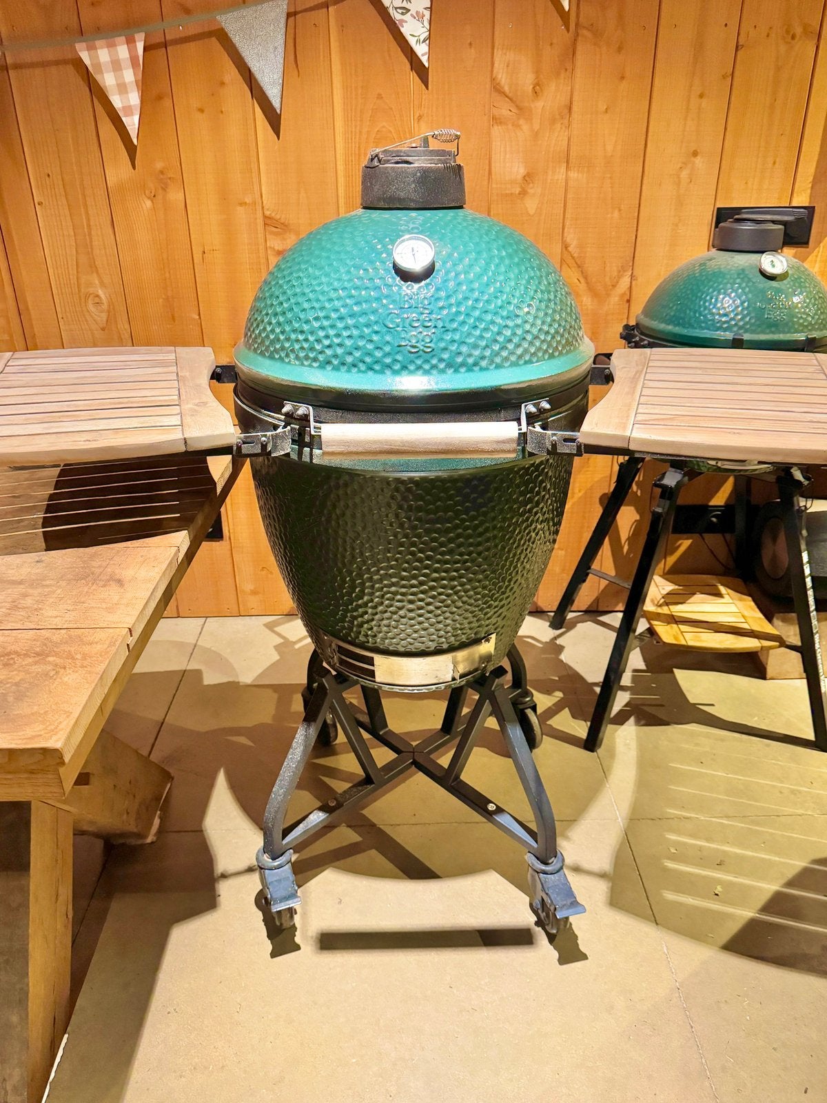 Big Green Egg Large | IntEGGrated Nest + Handler | Zijplank, Ophalen, Gebruikt, Big Green Egg, Met accessoires