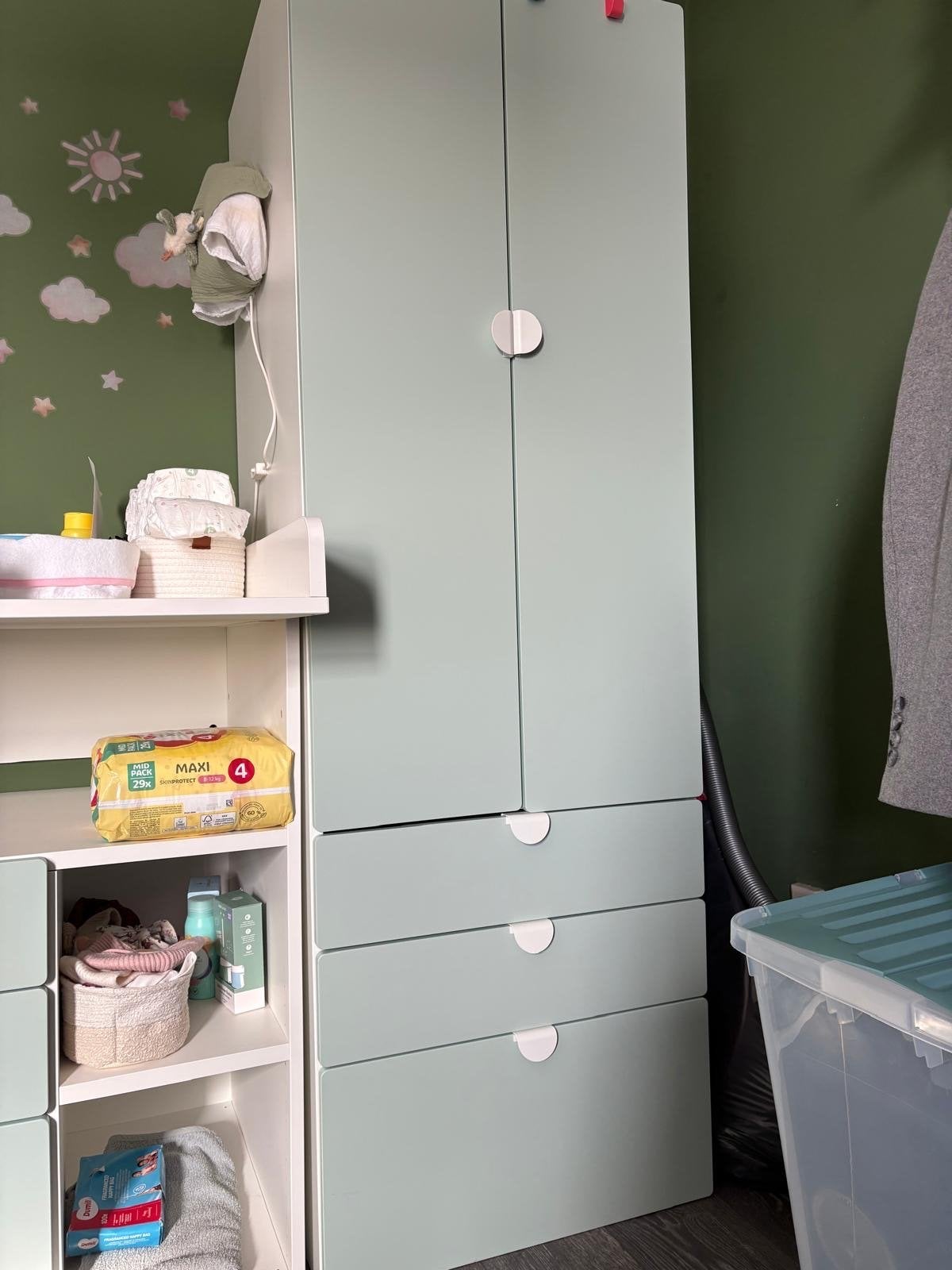IKEA Babykamer Set Commode + Kledingkast, Ophalen, Overige materialen, 100 tot 150 cm, 200 cm of meer