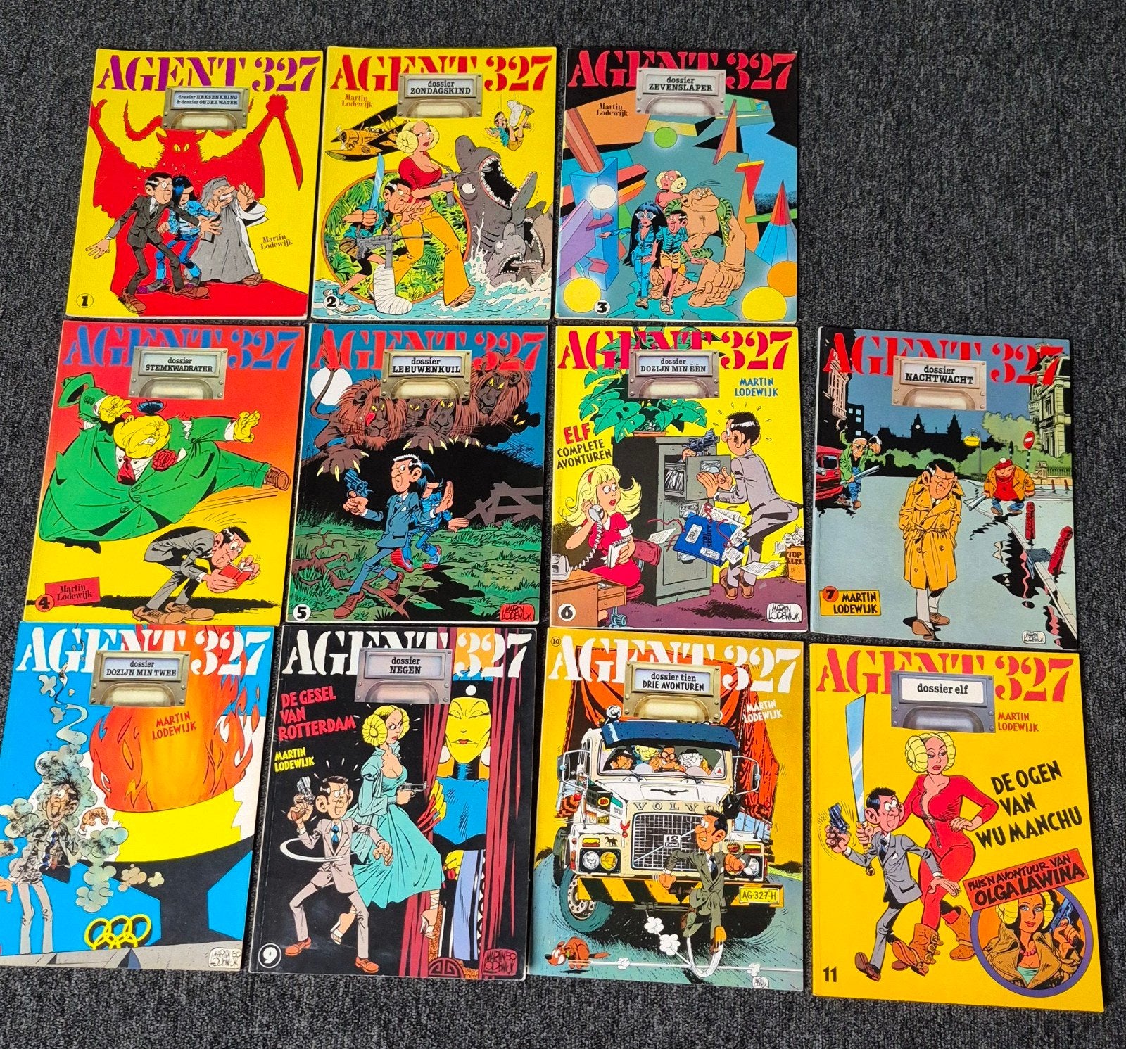 Agent 327 stripboeken - 11  delen - Zo goed als nieuw, Meerdere stripboeken, Ophalen of Verzenden, Zo goed als nieuw, Martin Lodewijk