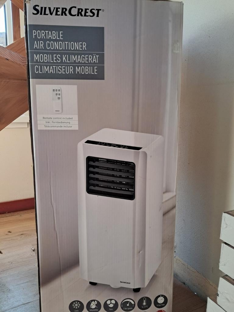 SilverCrest Mobiele Airco - Nieuw in Doos, Witgoed en Apparatuur, Airco's, Nieuw, Mobiele airco, Minder dan 60 m³, 3 snelheden of meer