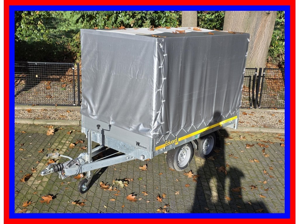 Eduard plateauwagen 2000 kg + huif | 256x150x160 | Marge, Auto diversen, Gebruikt