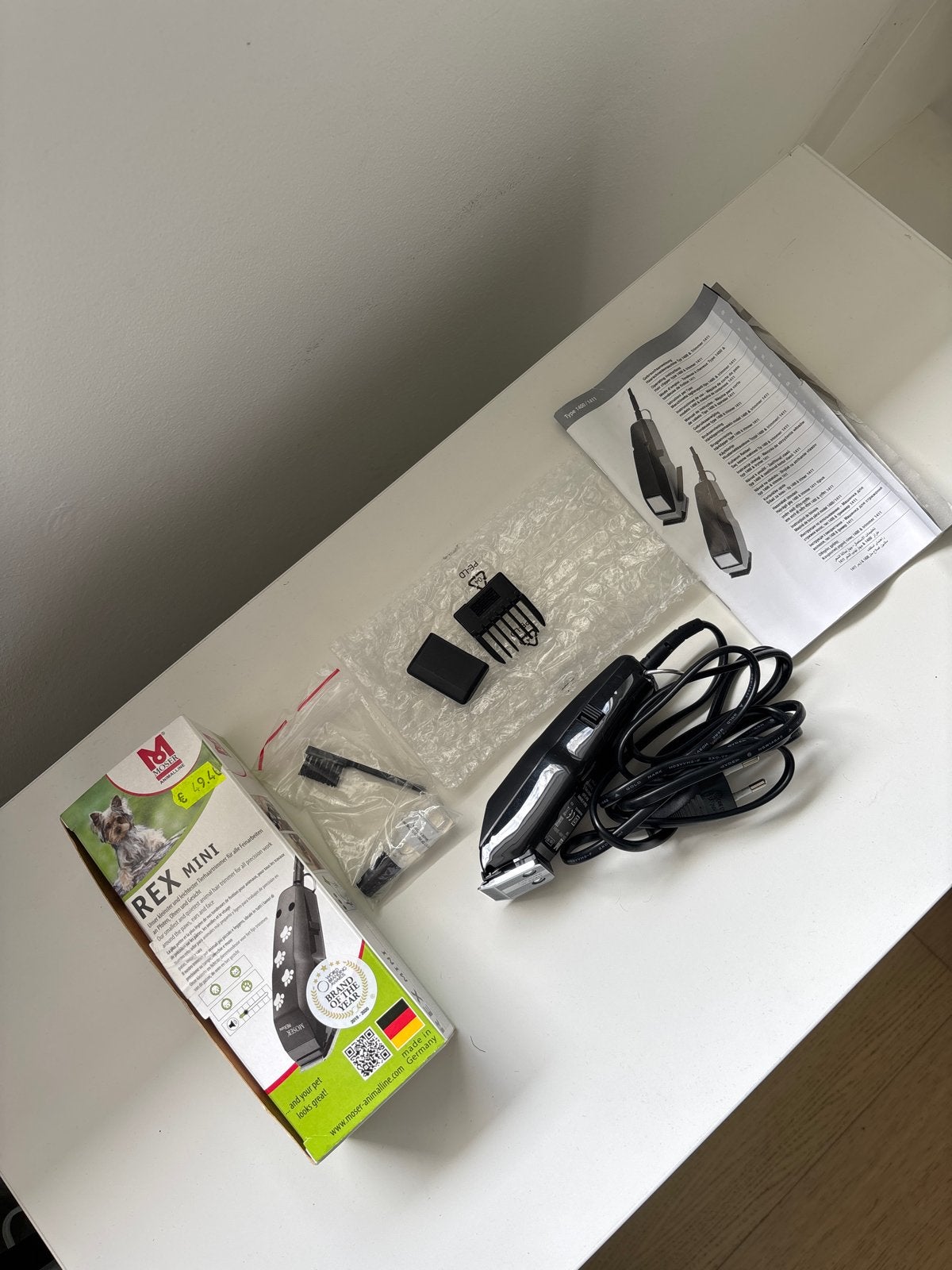 Moser Rex Mini Trimmer Hond/Kat - Nieuw in doos, Ophalen of Verzenden, Nieuw