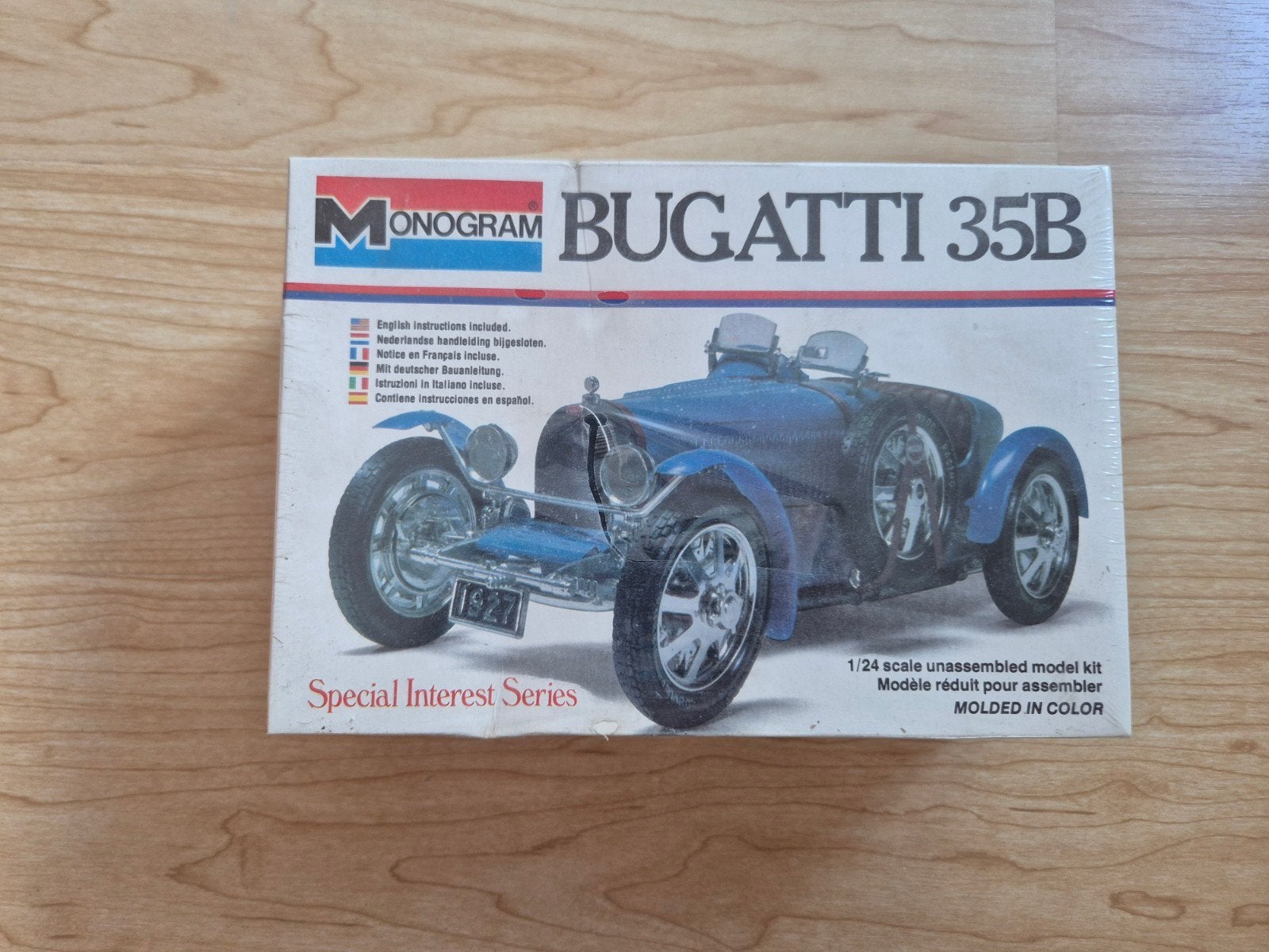 Monogram Bugatti 35B 1/24 schaal modelbouwkit, Hobby en Vrije tijd, Ophalen of Verzenden, Nieuw, Auto, Overige merken