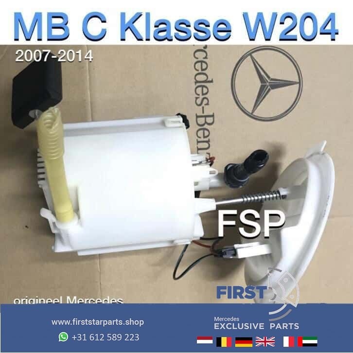 W204 brandstof pomp + vlotter Mercedes C Klasse 2007-2014 MB, Gebruikt, -, Ophalen of Verzenden, -
