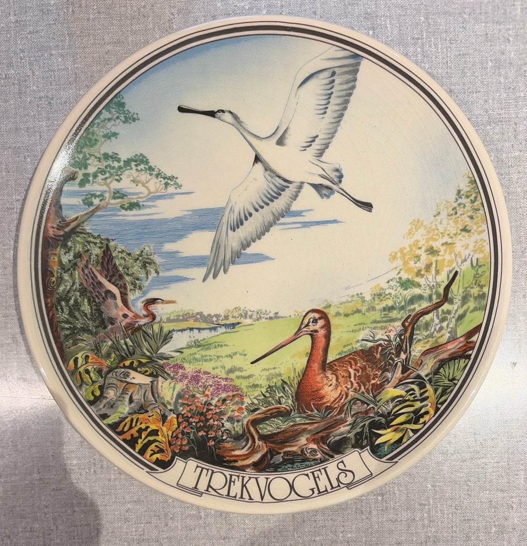 WNF Trekvogels sierbord - Gelimiteerde uitgave 1982, Ophalen of Verzenden