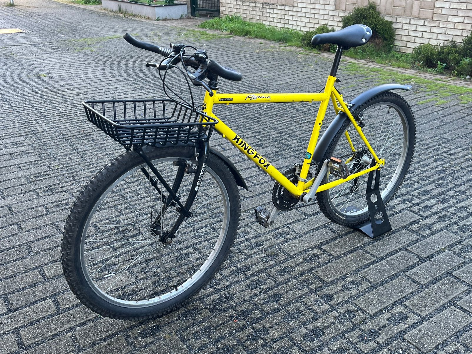Retro Mountainbike met voordrager - Framemaat 52/53, Fietsen en Brommers, Gebruikt, Velgrem, 49 tot 53 cm, Geen vering