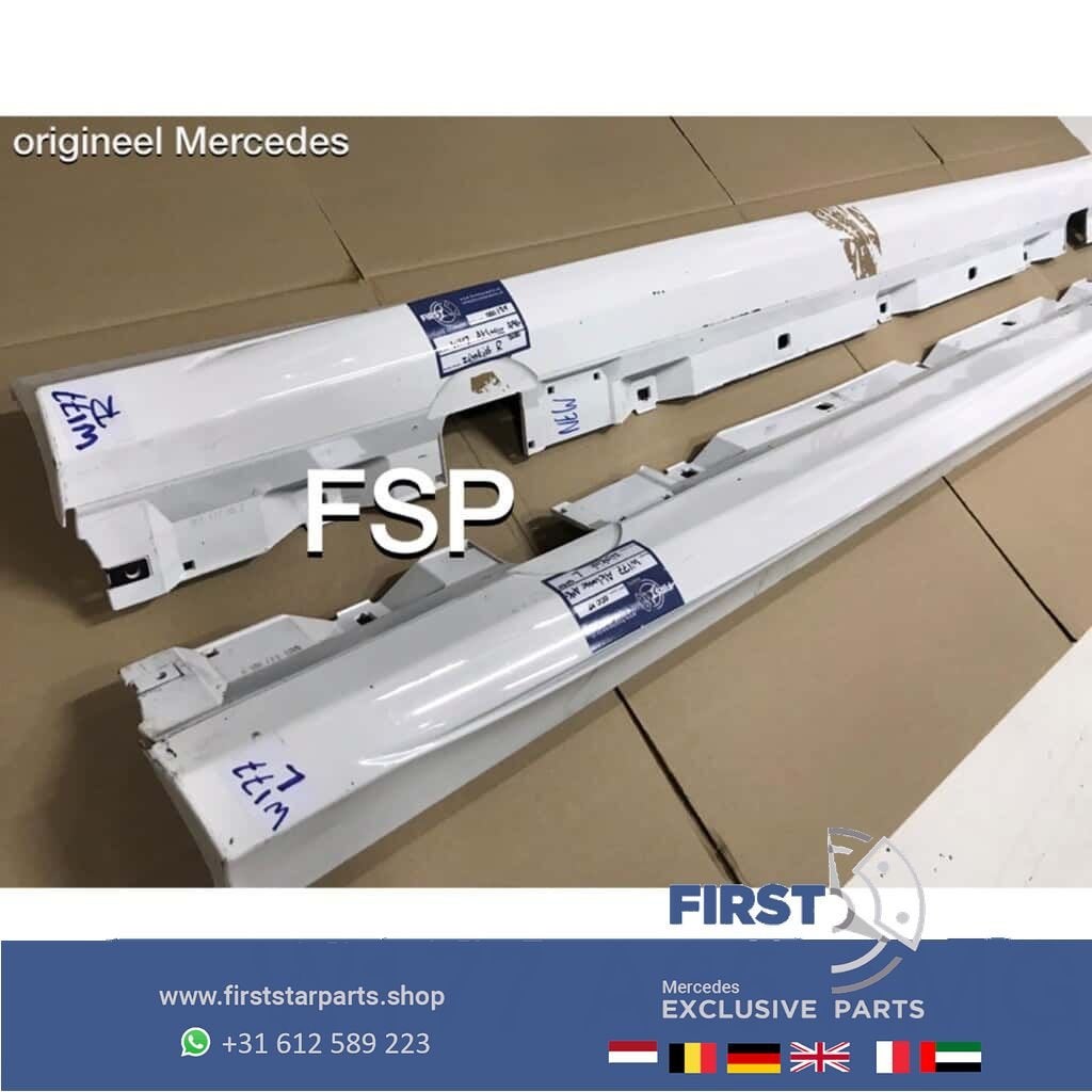 W177 A35 AMG zijskirt set Mercedes A Klasse 2020 wit origine, Gebruikt, -, Links, Ophalen of Verzenden