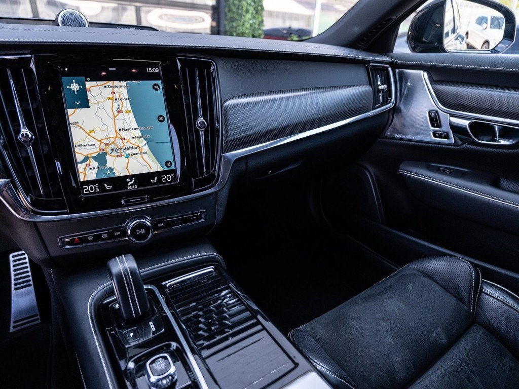 Volvo V90 2.0 T8 AWD R-Design | Bowers&Wilkins Sound |, Auto's, Volvo, Automaat, Zwart, 4 cilinders, Blauw