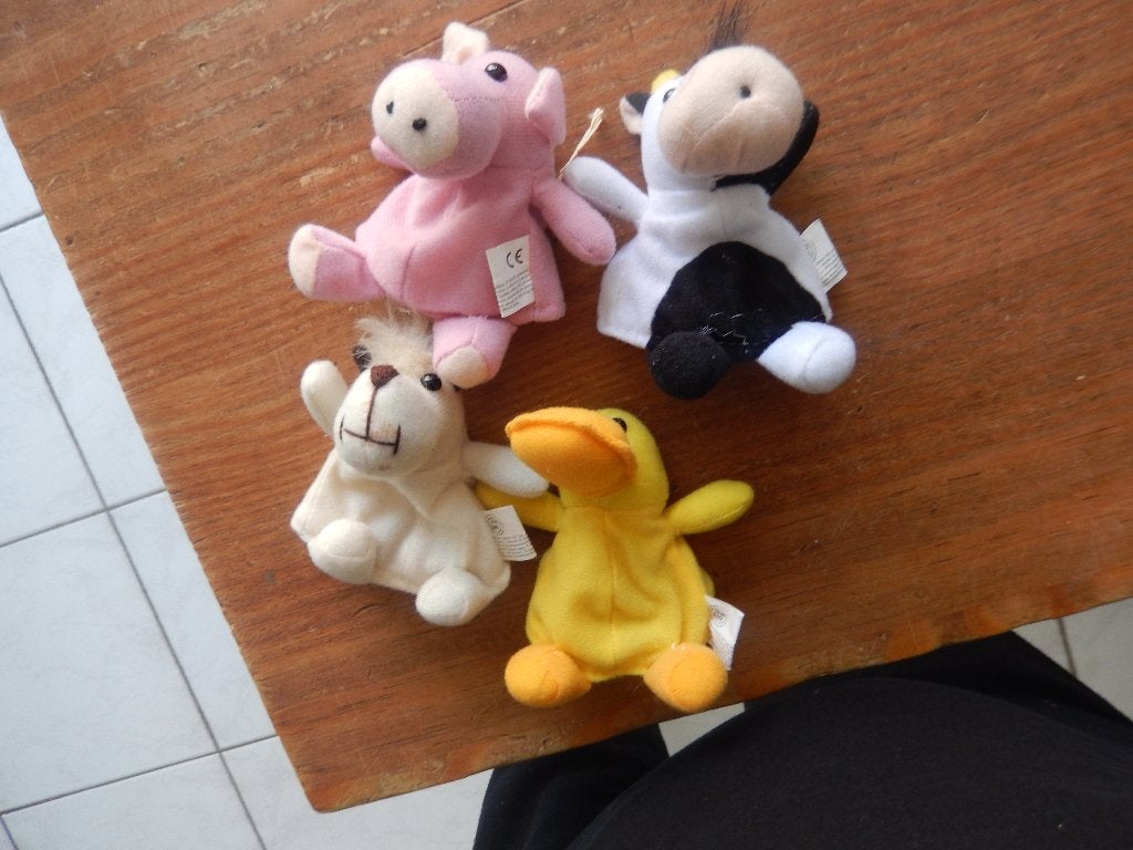 4 eierdop diertjes(zgan), Ophalen of Verzenden, Zo goed als nieuw