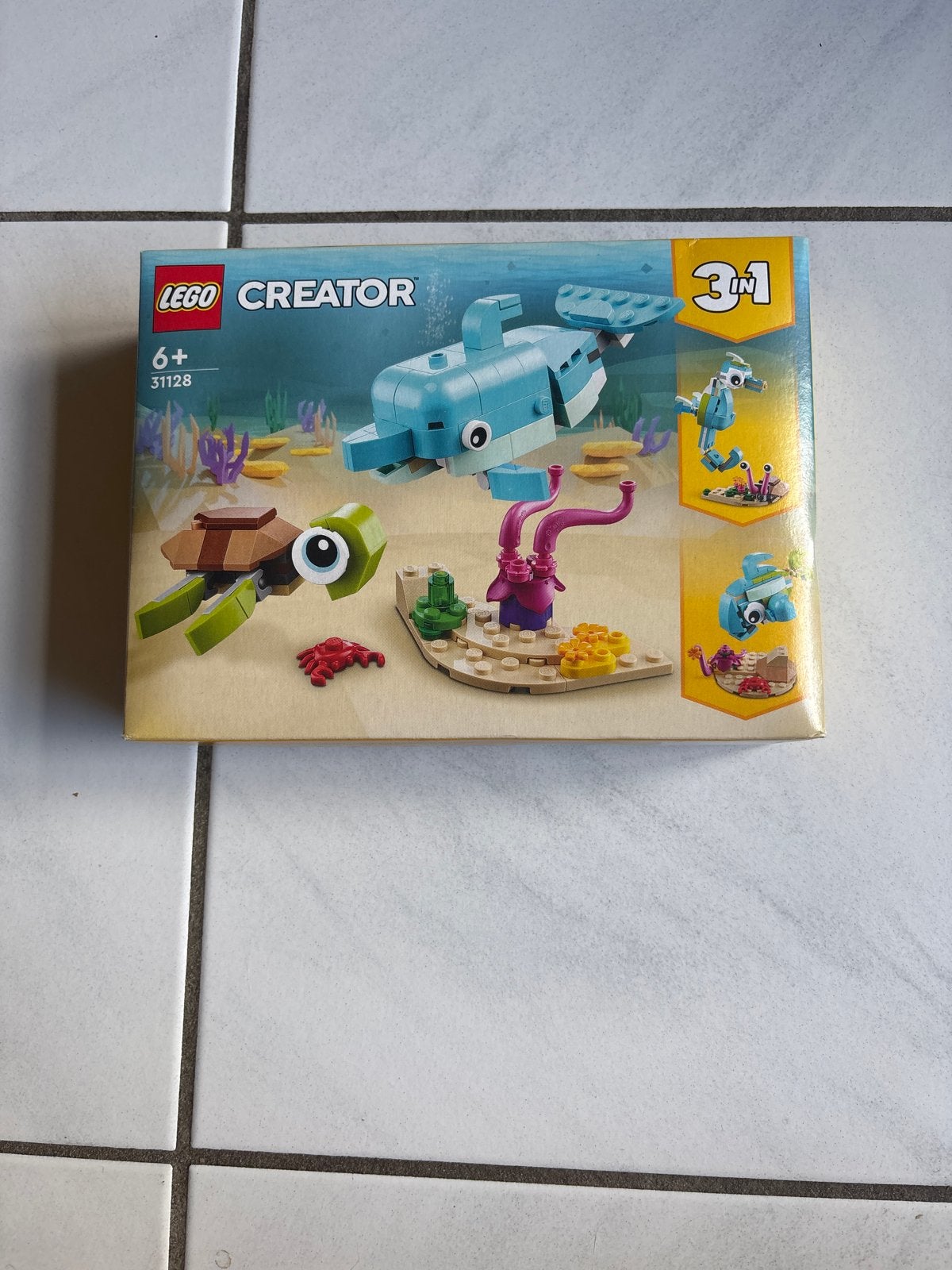 LEGO Creator 31128 Dolfijn en Schildpad 3-in-1 set, Ophalen of Verzenden, Nieuw, Overige merken