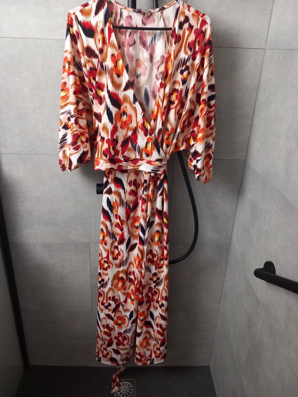 Norah lange jurk met print, maat 44, Kleding | Dames, Jurken, Meerkleurig, Maat 42/44 (L), Ophalen of Verzenden, Zo goed als nieuw