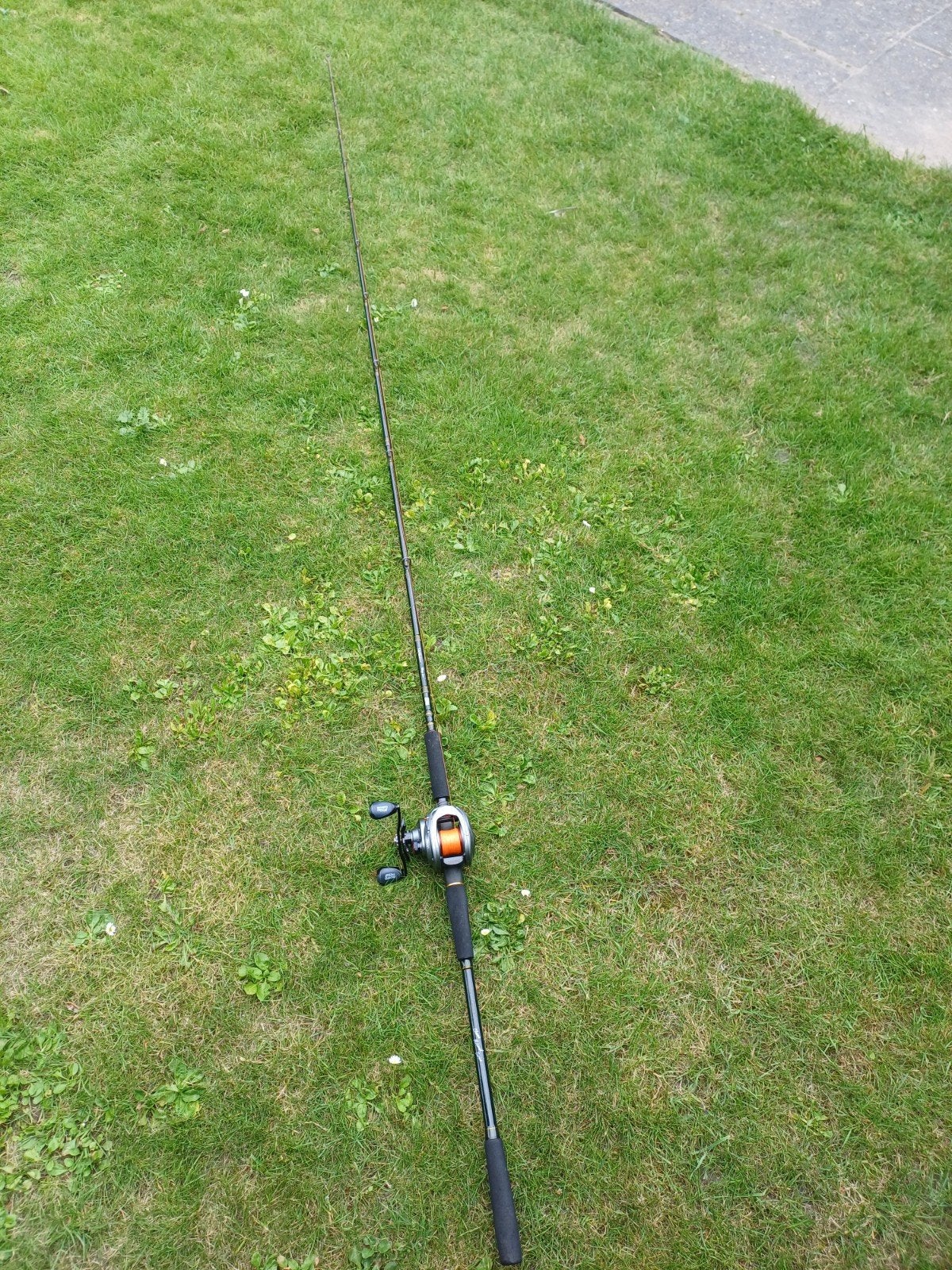 Abu Garcia svartzonker heavylure. Met Abu garcia max 61 reel, Watersport en Boten, Ophalen, Gebruikt, Complete set