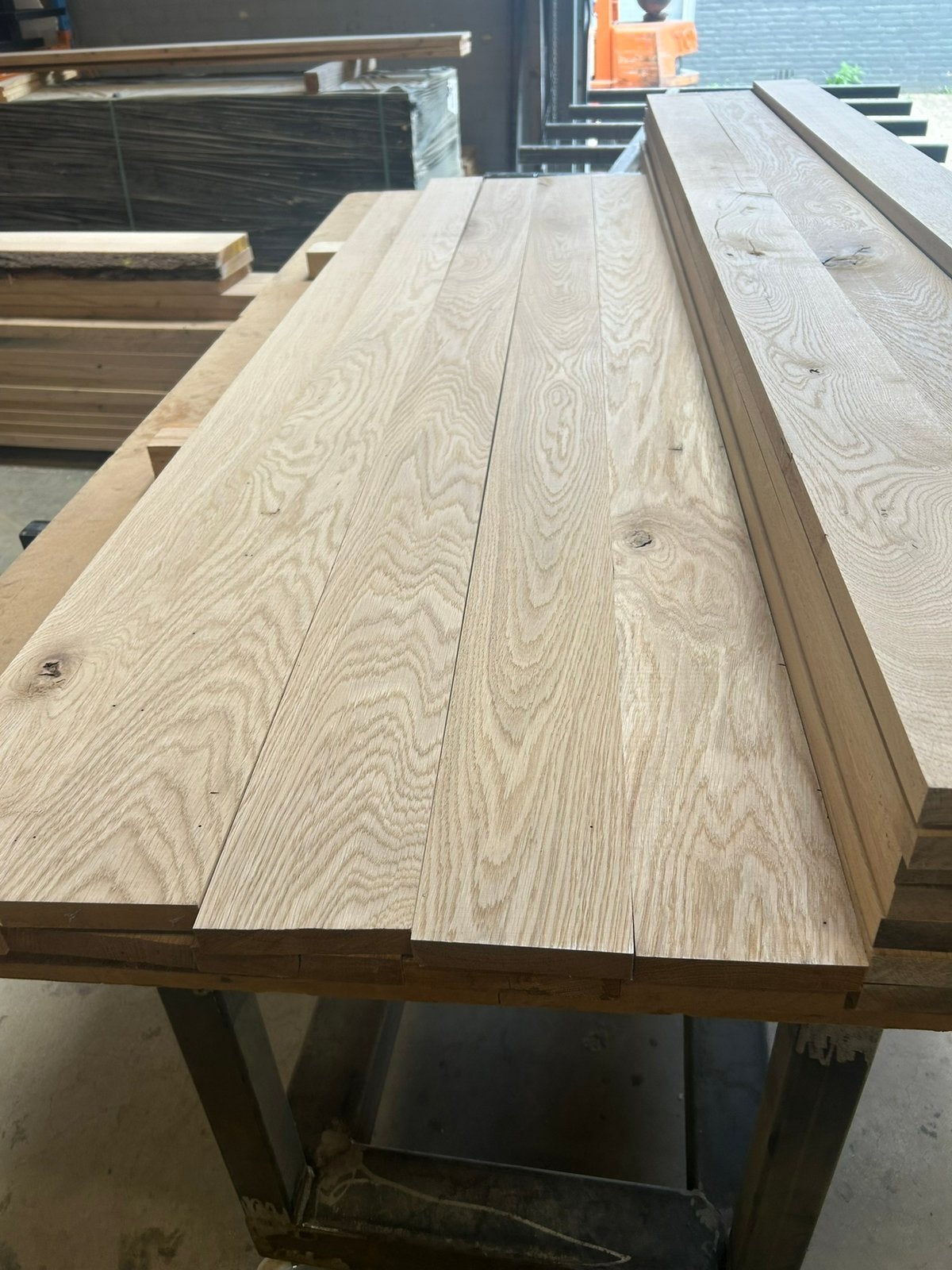 Eiken geschaafd te koop. 120 mm breed 23 mm dikte 150/250cm, Doe-het-zelf en Verbouw, Hout en Planken, Nieuw, Plank, Eiken, 200 tot 250 cm