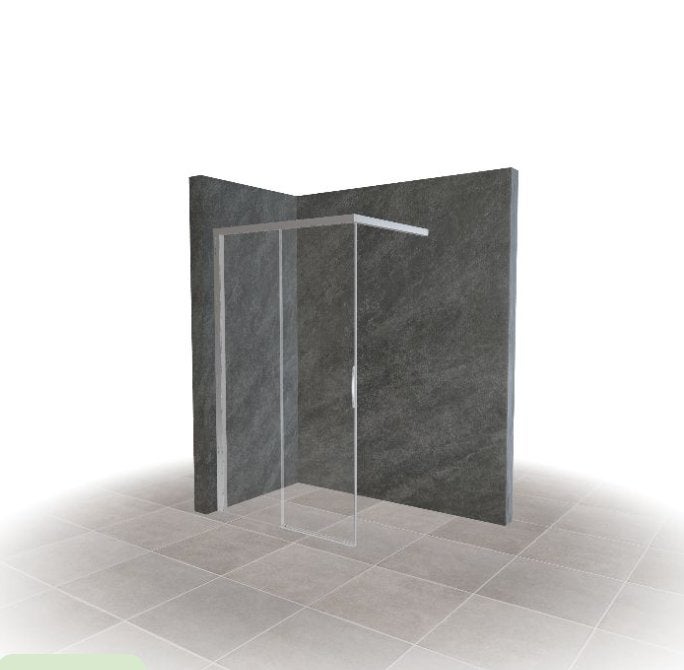 NIEUW Duka Libero 4000 Douchewand 140x90 | RVS | €2.213 nw, Doe-het-zelf en Verbouw, Ophalen, Nieuw, Rvs, Douche