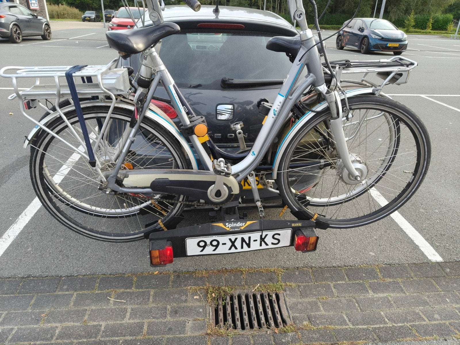 Spinder Hawk fietsendrager te koop – geschikt voor 2 fietsen, Auto diversen, Ophalen of Verzenden, Trekhaakdrager