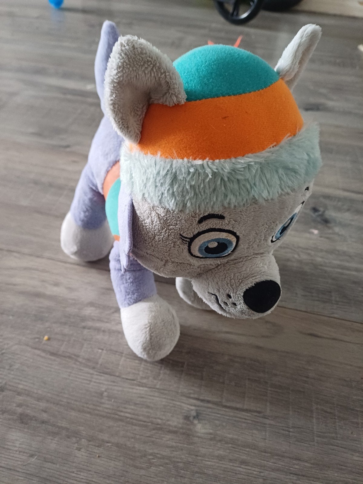 Paw Patrol Everest knuffel

Circa 34cm bij 34cm, Overige merken, Zo goed als nieuw, Middelgroot (20 tot 80 cm), Meerkleurig