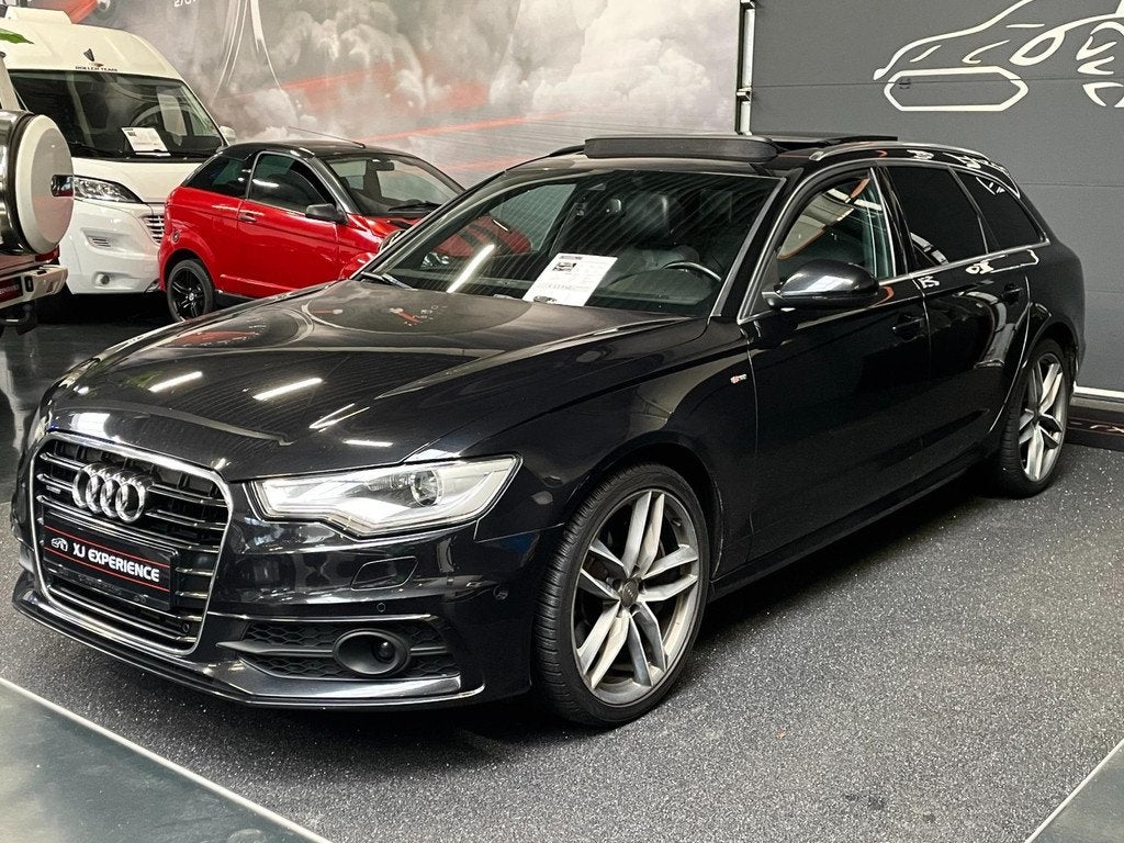 Audi A6 Avant 3.0 TDI BiT quattro Pro Line 2x S-LINE 313 PK, Auto's, Audi, Automaat, Euro 5, Gebruikt, Zwart