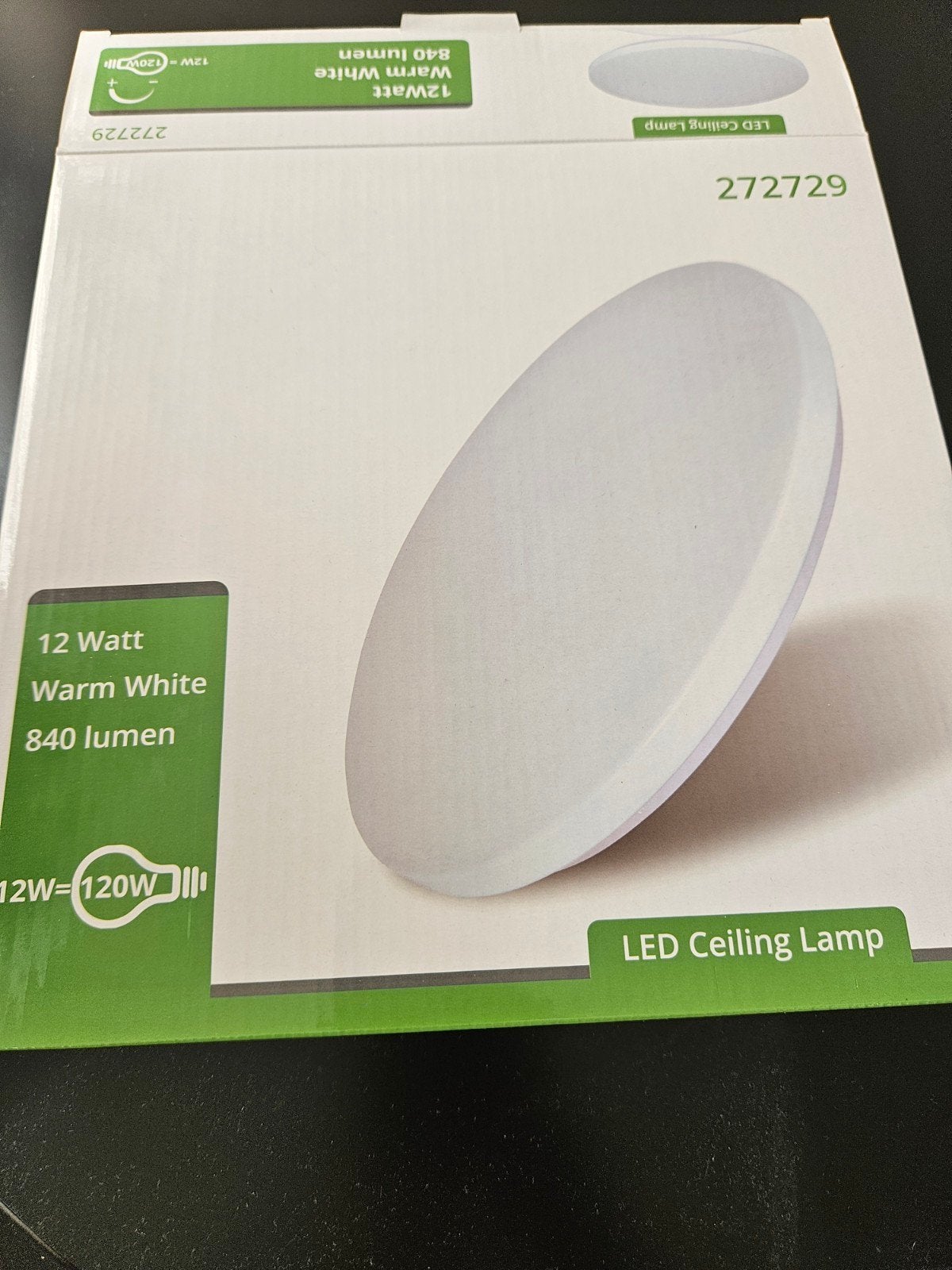 Plafondlamp rond, Ophalen, Nieuw, E27 (groot), Led-lamp