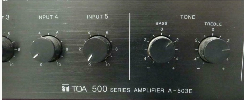 TOA A-503E 100 Volt versterker, Ophalen, Gebruikt