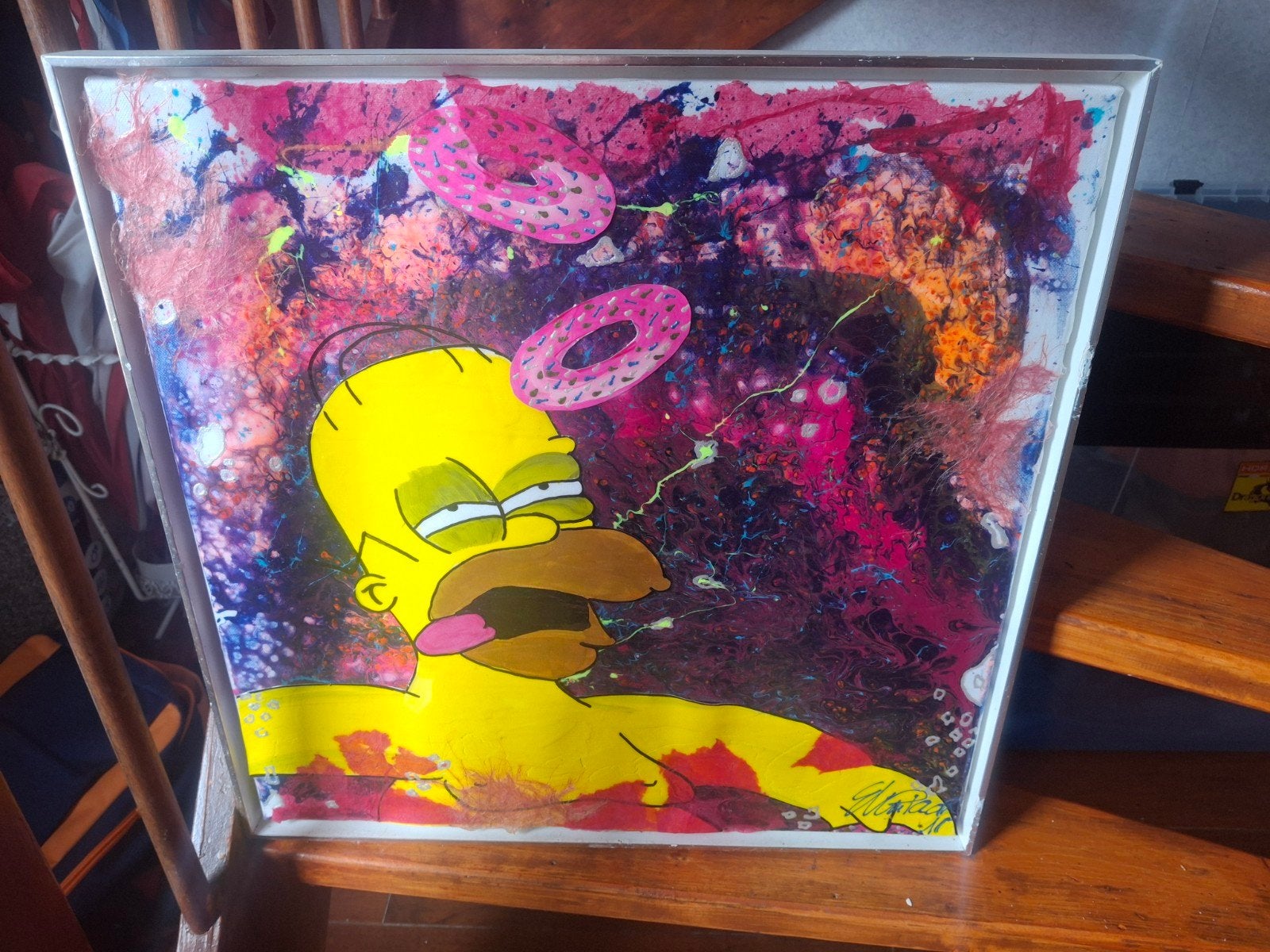 Homer Simpson Pop Art Schilderij - Uniek Kunstwerk, Ophalen of Verzenden