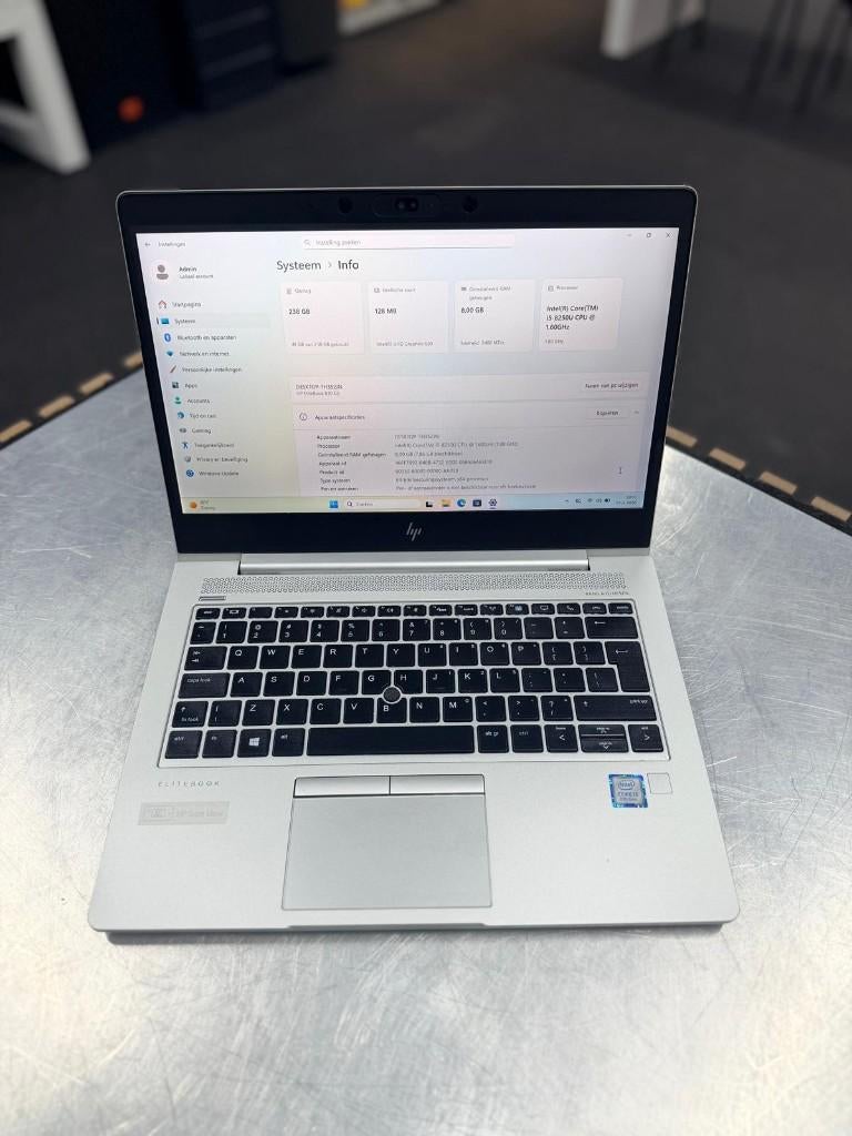 HP EliteBook 830 G5 i5 | 8GB | 256GB SSD | Incl. Office, Computers en Software, Windows Laptops, 256 GB, 2 tot 3 Ghz, Qwerty, 8 GB