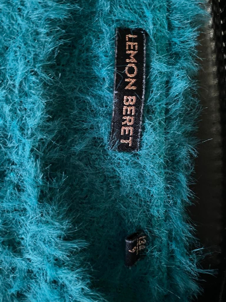 Lemon Beret pluizige trui in turquoise kinder maat 134/9, Kleding | Dames, Ophalen of Verzenden, Zo goed als nieuw, Maat 38/40 (M)