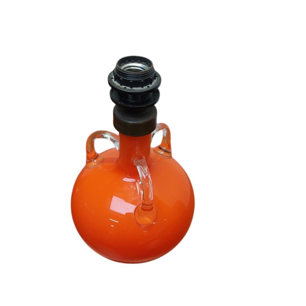 Vintage glazen lampvoet, tafellamp, Ophalen