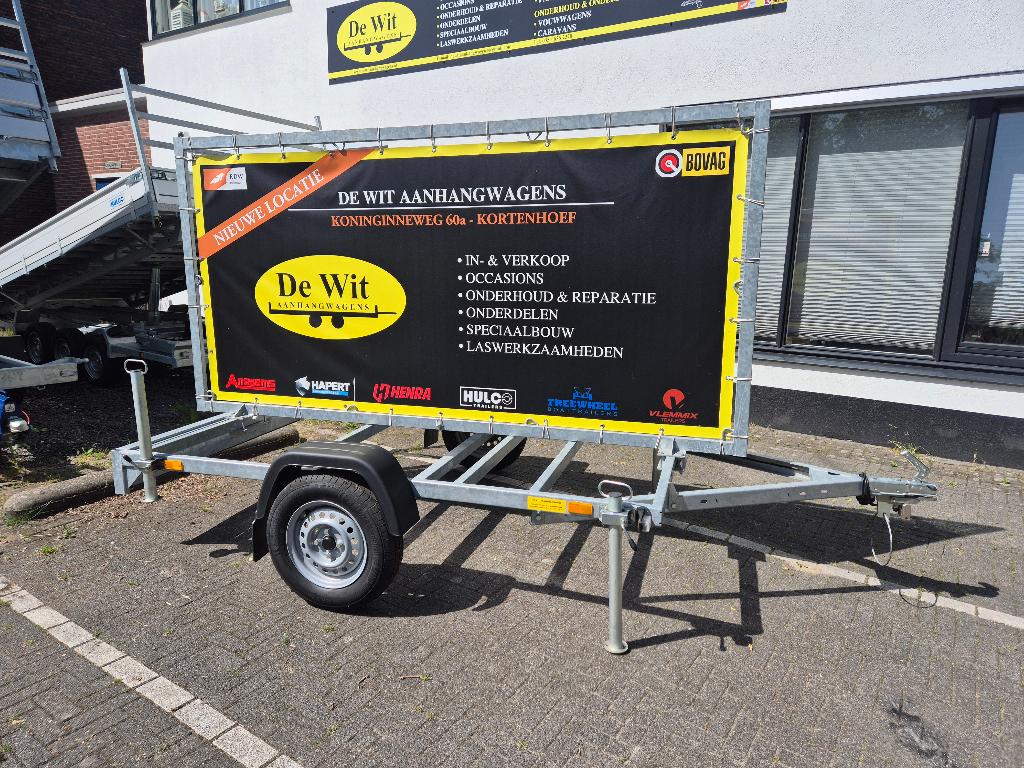 VDM Reclamewagen ongeremd 750kg, Ophalen, Zo goed als nieuw