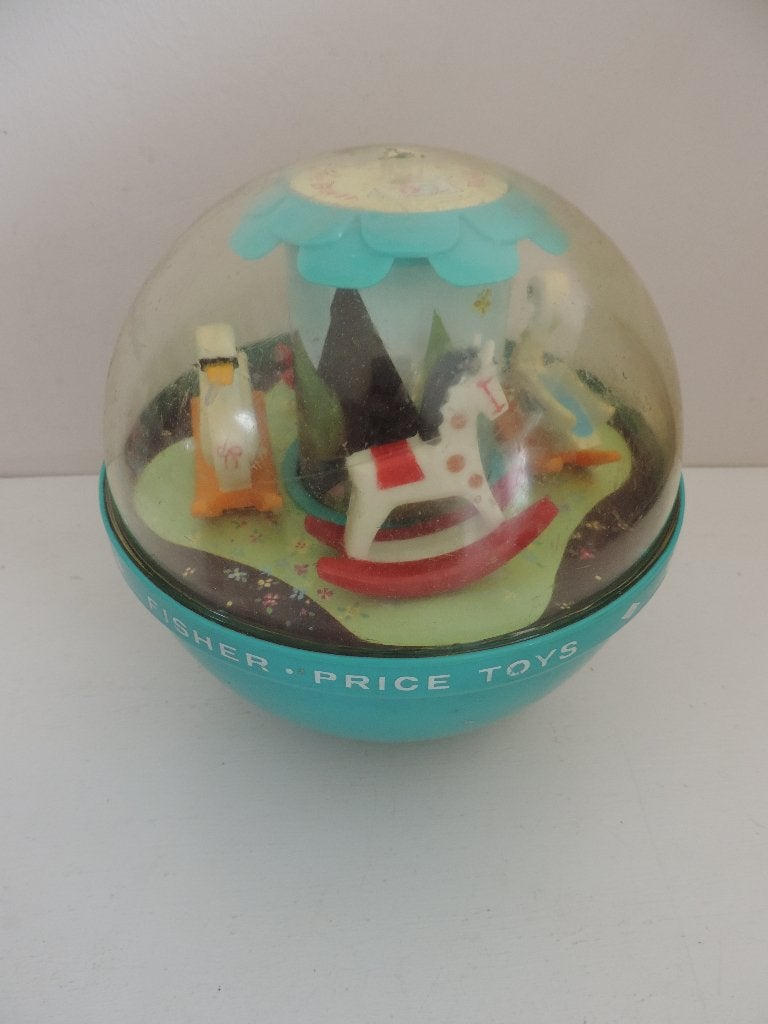 Vintage tuimelaar fischer price, roly poly chime ball, Ophalen of Verzenden, Gebruikt, Speelset