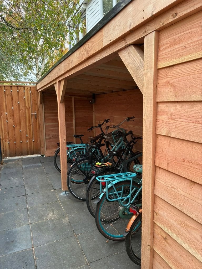 Douglas fietsenhok/kleine overkapping, Ophalen of Verzenden, Nieuw, Hout, Fietsenberging