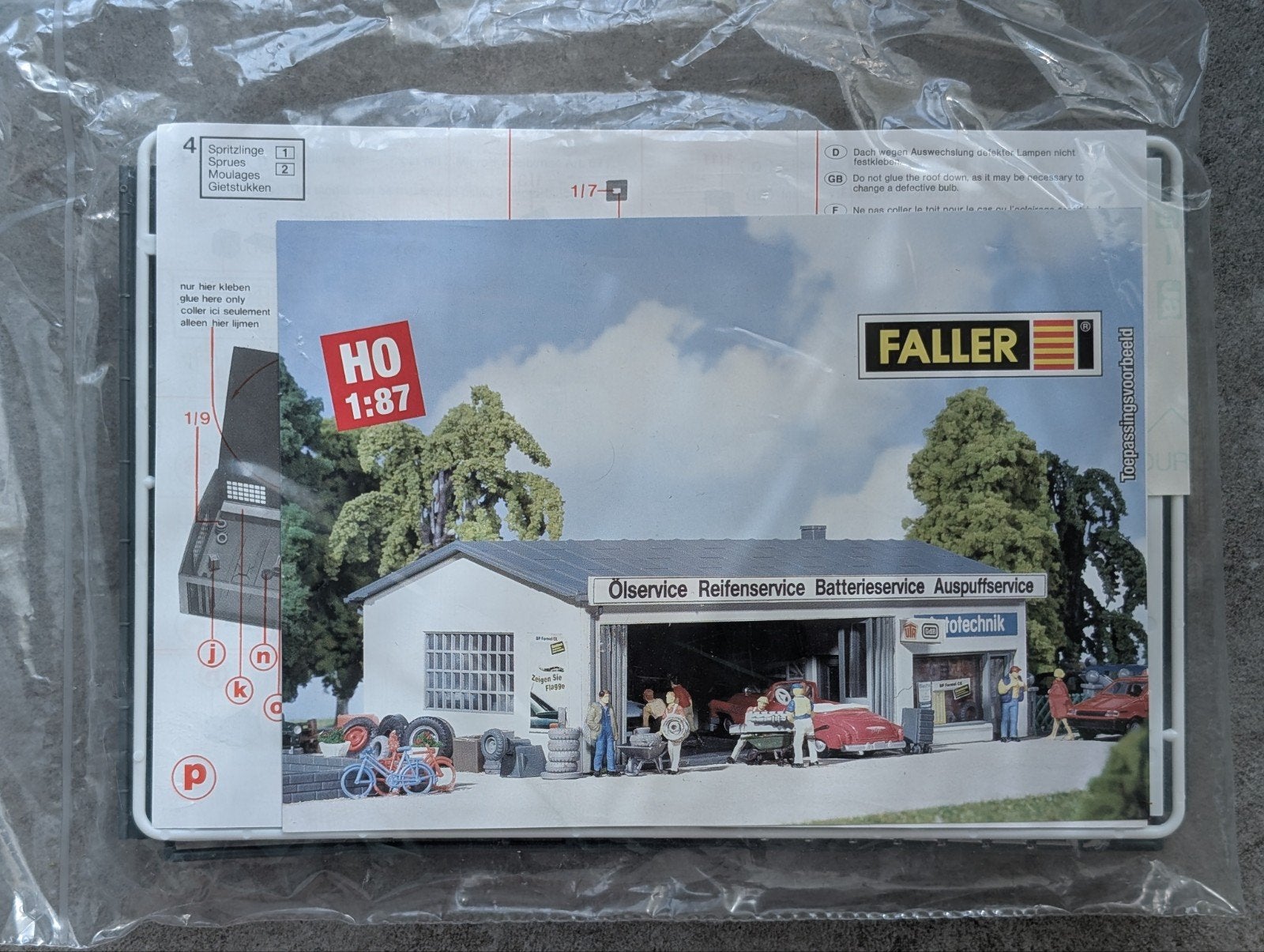 Faller HO 1:87 Modelbouw Garage Werkplaats Kit, Overige merken, 1:50 of kleiner, Overige typen, Nieuw