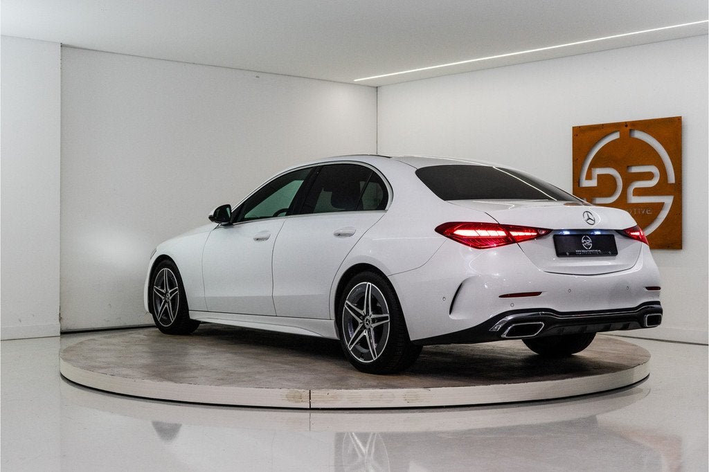 Mercedes-Benz C-Klasse 180 AMG Line 170PK | Sfeer | Carplay, Auto's, Automaat, 12 maanden, 4 cilinders, Wit