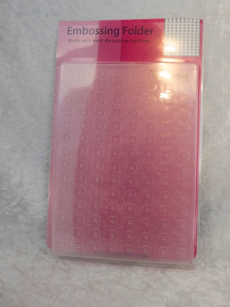 zgan Embossingfolder Spots and Dots, Crafts-Too reliëf retro, Hobby en Vrije tijd, Ophalen of Verzenden, Nieuw, Overige thema's