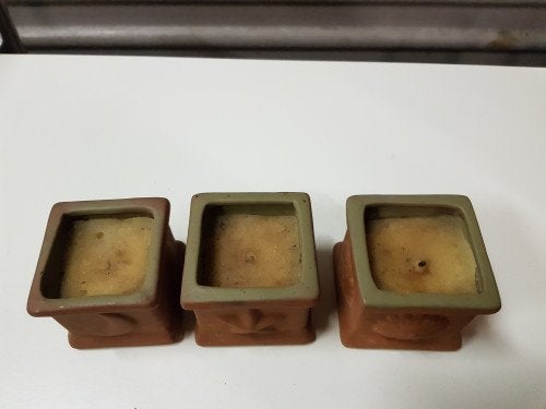 kaarsen 3 x terra cotta, Ophalen of Verzenden, 'T Olde Gre-j, Info@toldegrej.nl, Endepoelstraat 20f Didam