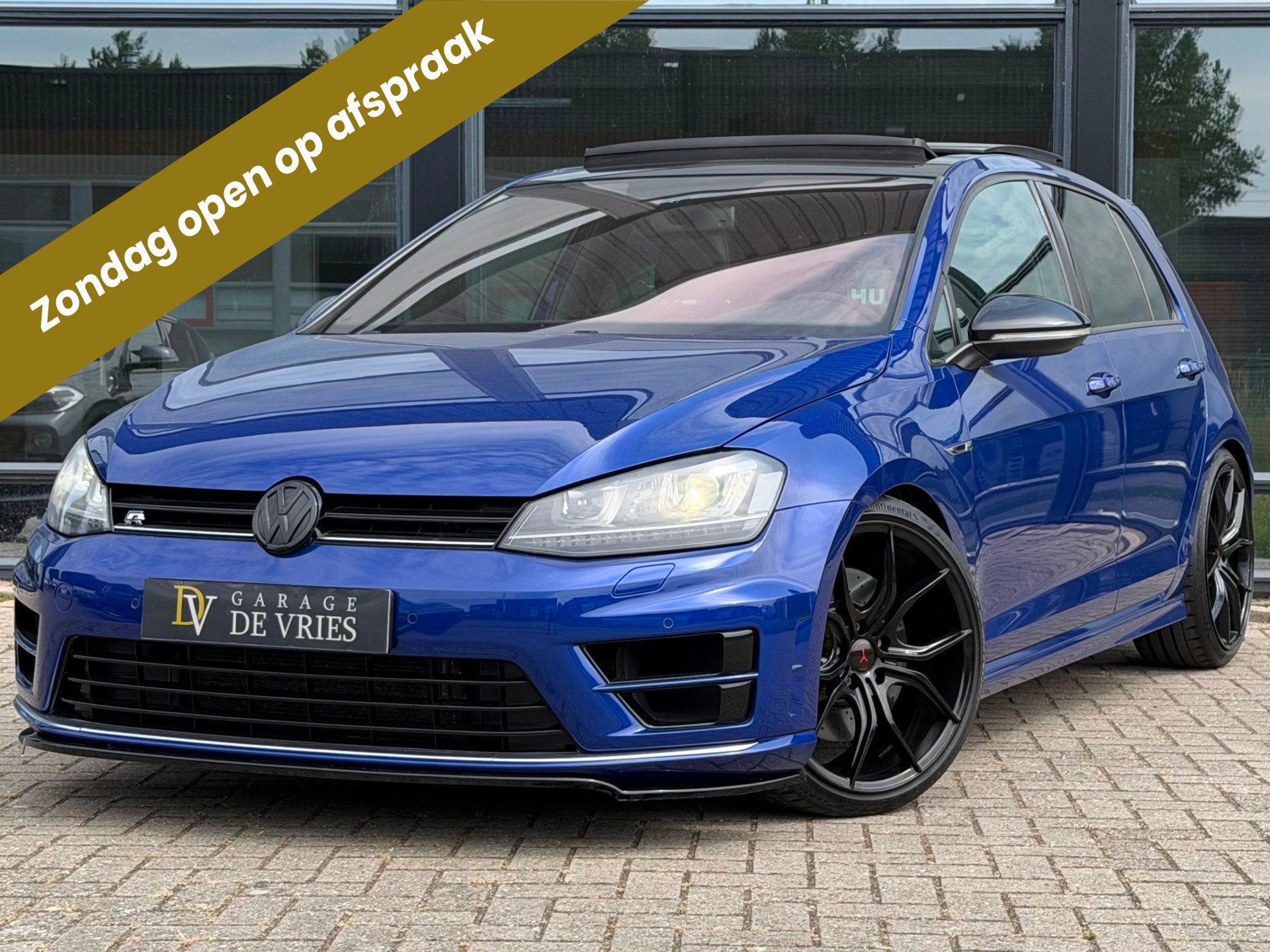 Volkswagen Golf 2.0 TSI R 4Motion Downpipe Panoramadak Leder, Dealer onderhouden, Gebruikt, Zwart, 4 cilinders