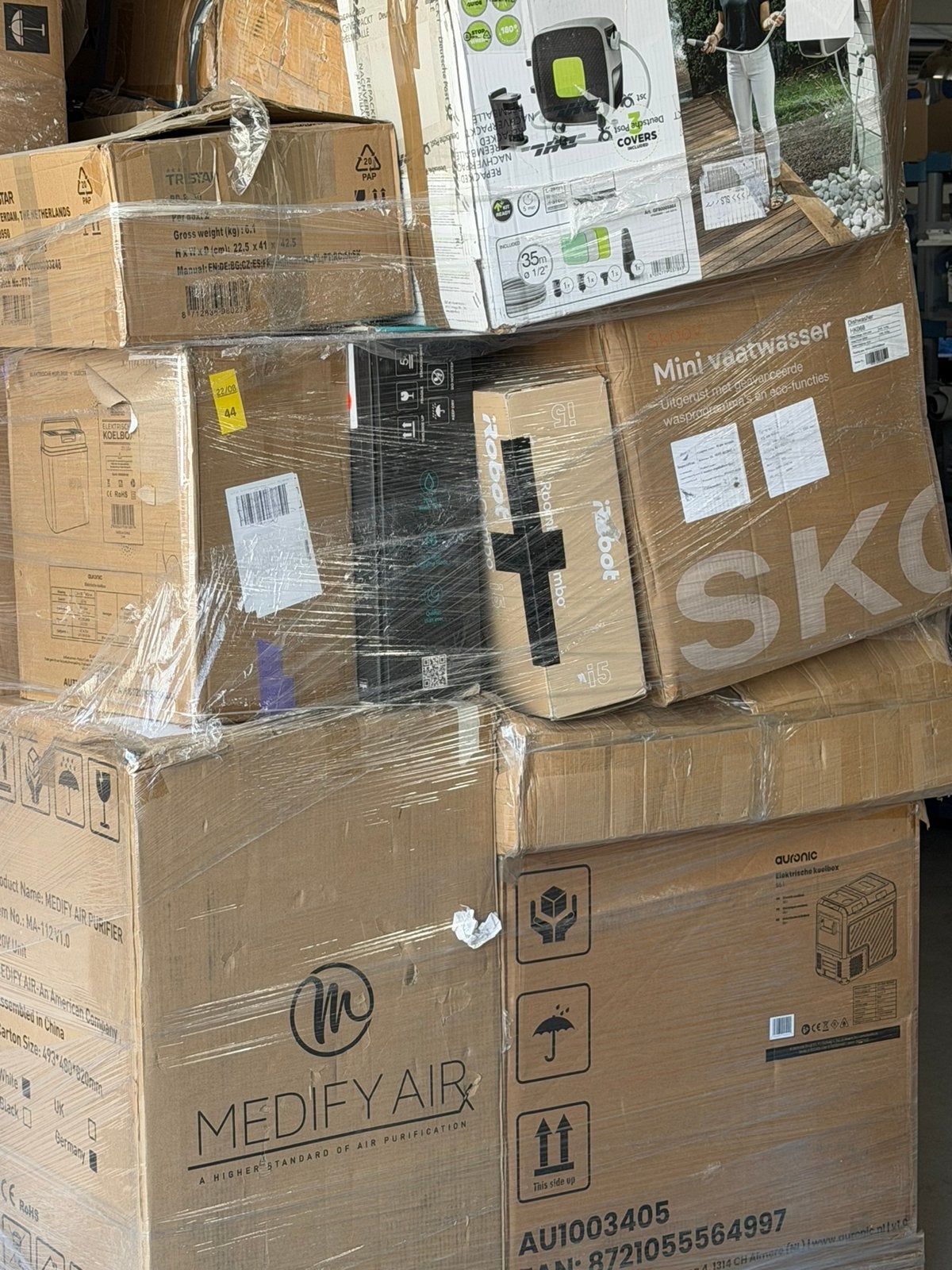 Mix Retourpallets Vol Elektronica & Huishoudelijke Artikelen, Ophalen of Verzenden, Gebruikt