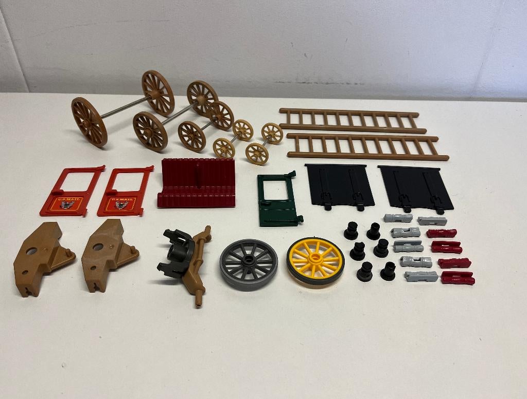 Western Onderdelen 140: Postkoets: 3245 3803 + US: 3037 5249, Ophalen of Verzenden, Gebruikt, Los playmobil