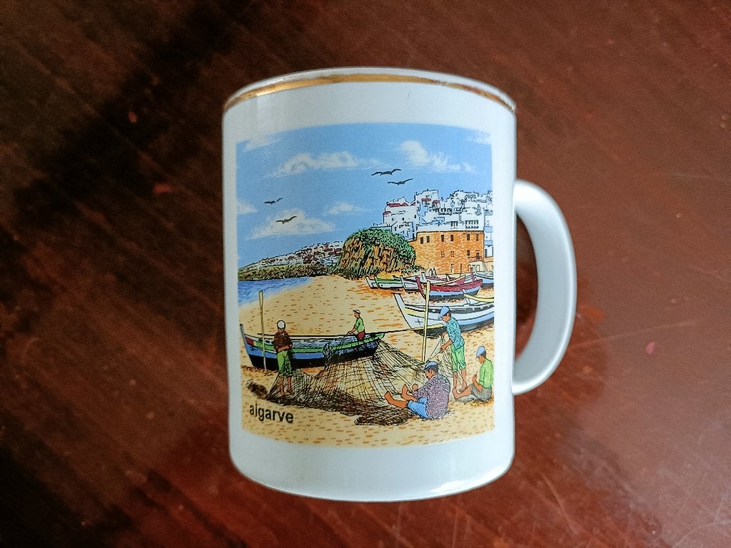 Een Mok van "De Algarve", Portugal., Ophalen of Verzenden, Zo goed als nieuw