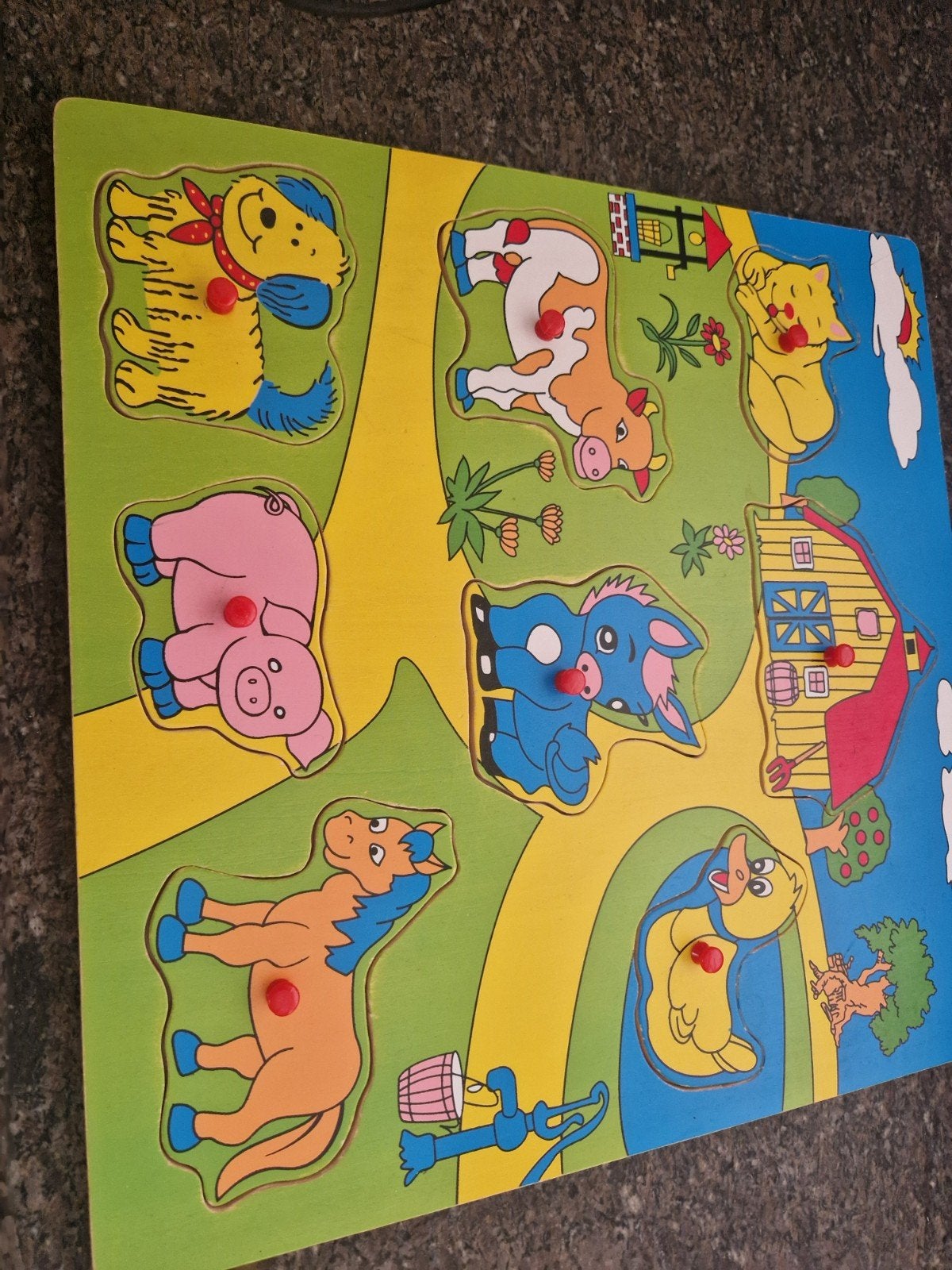 Houten Puzzels met Dieren en Voertuigen voor Kinderen, Ophalen, 2 tot 4 jaar, Gebruikt, 10 tot 50 stukjes