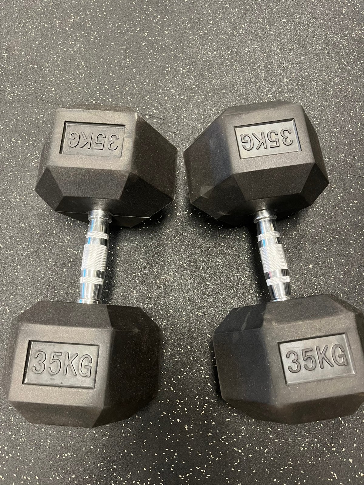 Hastings Hex Dumbbells 35kg, Sport en Fitness, Fitnessmaterialen, Ophalen, Zo goed als nieuw, Dumbbell