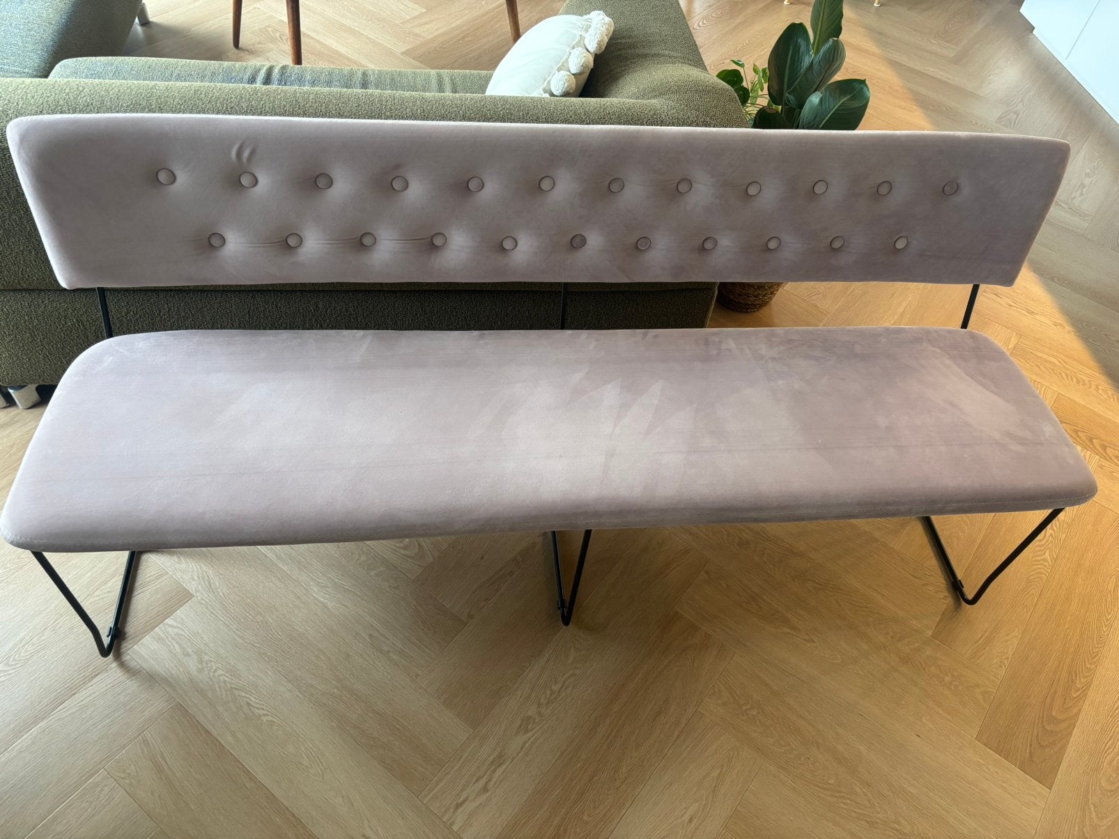 Eetkamerbank, Huis en Inrichting, Ophalen, 150 tot 200 cm, Tweepersoons, 75 tot 100 cm